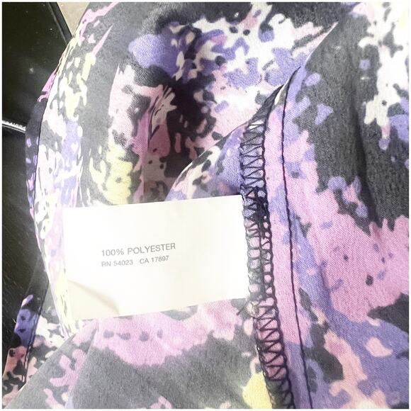 Gap Y2K Esthetic Tank Airbrush Paint Print Size Medium Multicolor NWT Ruffled - Picture 11 of 11